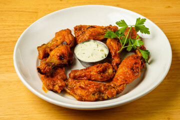 chicken wings in a bowl