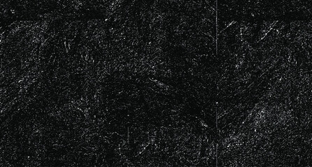 Monochrome texture composed of irregular graphic elements. Distressed uneven grunge background. Abstract vector illustration. Overlay for interesting effect and depth. Isolated on white background.