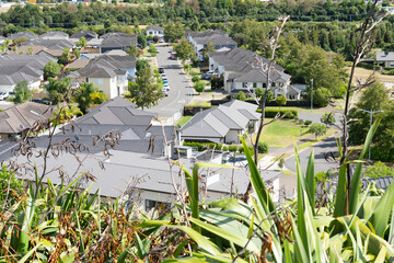 Rooftops of residential area