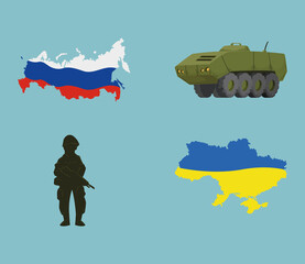 ukrainian war four icons