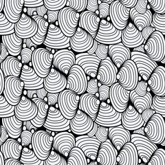 black and white mussel pattern