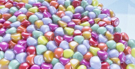 colorful candies jelly beans 