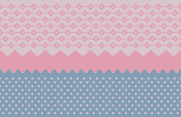 Cute seamless pattern with geometric stylized nature elements. Colorful trendy decorative background.