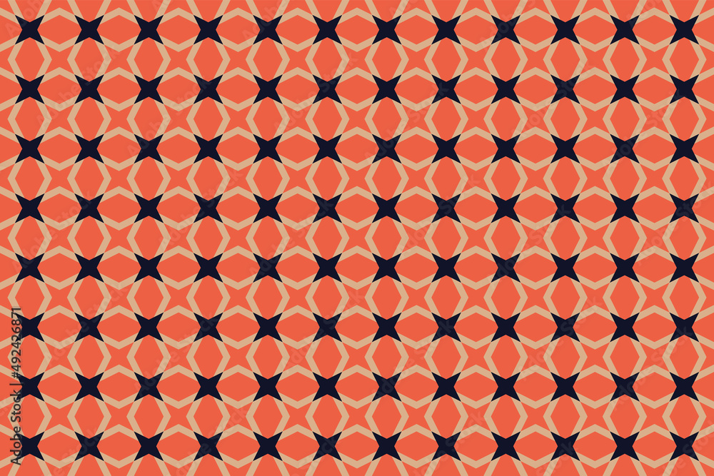 Wall mural minimal geometric texture seamless pattern. repeating simple geometrical shapes modern background.