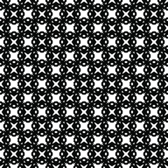 Black and white seamless pattern texture. Greyscale ornamental graphic design. Mosaic ornaments. Pattern template. Vector illustration. EPS10.