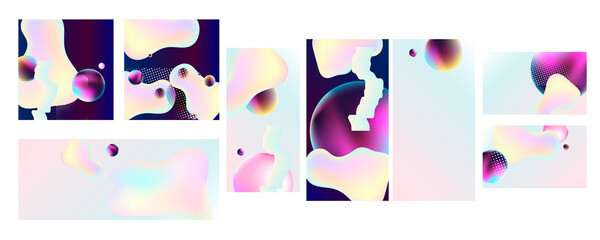 Gently pink set pastel elements wedding sweet colors Minimal covers design. Colorful halftone gradients. Future geometric patterns. Eps10 vector