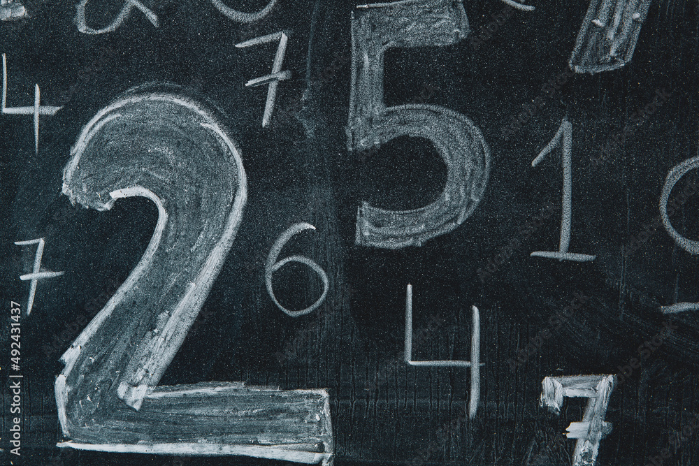 Poster background of numbers. from zero to nine. numbers texture. finance data concept. mathematic. seamles