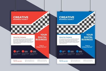 Business Flyer Design Vector Template. Creative Business Flyer Design. Modern Layout Design. Corporate Business Cover Design