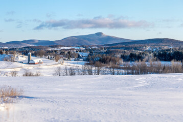 Fototapeta na wymiar Rural Winter Snow