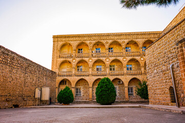 Obraz premium Mor Gabriel Monastery in Midyat, Mardin. Turkey. Mor Gabriel Monastery is the oldest surviving Syriac Orthodox monastery in the world.