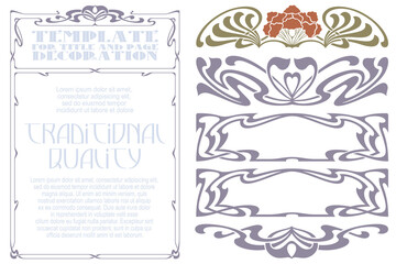 Vector template flyer, invitations or greeting cards.