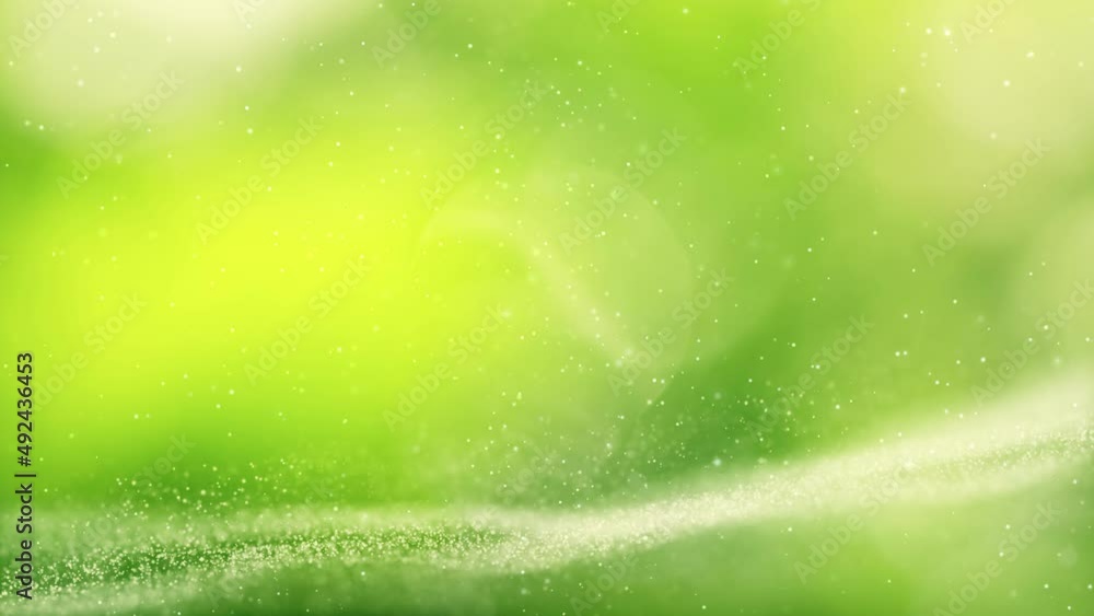 Canvas Prints abstract spring season green sunny bokeh looping copy space animation backgrounds.