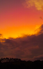 Fototapeta premium sunset in the sky