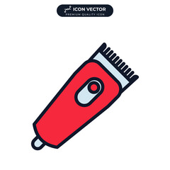hair clipper icon symbol template for graphic and web design collection logo vector illustration