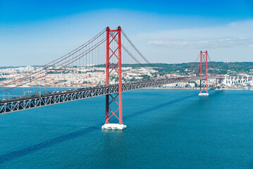 25th bridge in Lisbon over Tajo river, Lisbon, Portugal