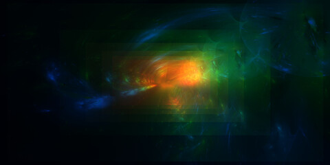 Fraktaler digitaler Hintergrund für Wand und Drucksachen