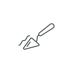 palette knife icons  symbol vector elements for infographic web