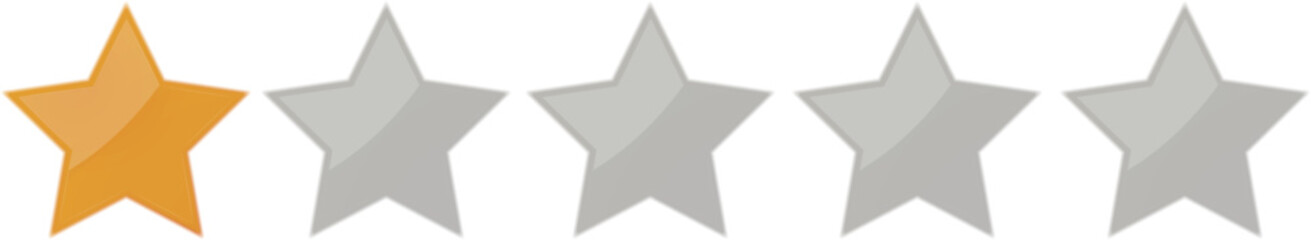 Dislike Star rating illustration , customer ranking