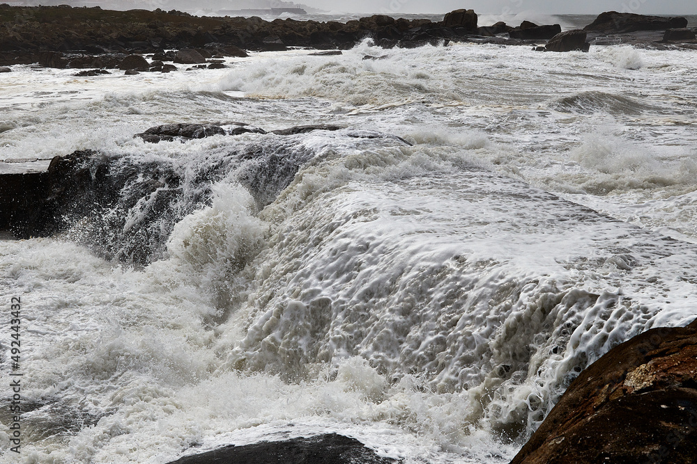 Poster waves on the rocks