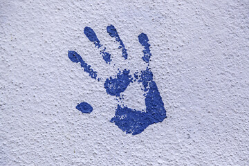 Blood handprint symbol