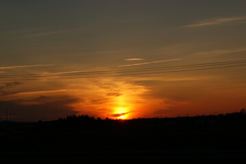 Fototapeta na wymiar Magnifique coucher de soleil
