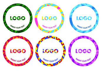 Vector template set: Insert your logo here	