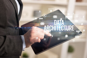 Close-up of a tablet searching modern technology concept