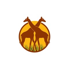 Fototapeta premium Giraffe logo