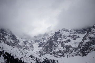 snowy mountains
