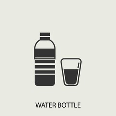 Water_bottle vector icon illustration sign