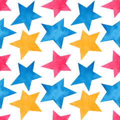 Obraz premium Cute Nursery Background with stars.