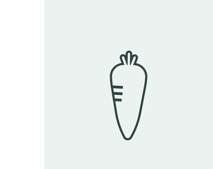  Carrot vector icon illustration  sign
