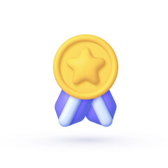 3d badge quality for celebration design. 3d vector illustration. Premium quality label. Vector illustration design. Winner certificate.