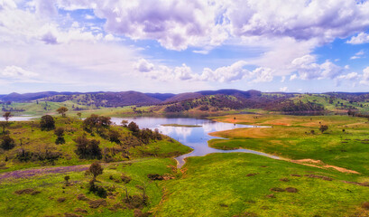 Obraz premium D Lake Windamere Green Hills