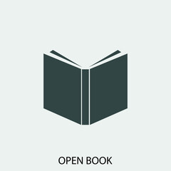 Open_book  vector icon illustration sign