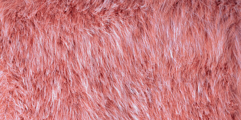 Fototapeta premium Fur, Red Fur, Faux Fur Photo, for background and textures, fur background