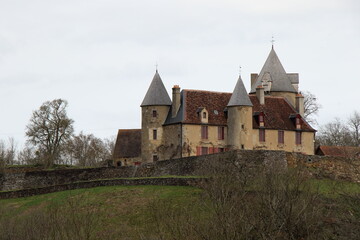 Fototapeta na wymiar A chateau in Fresselines, creuse