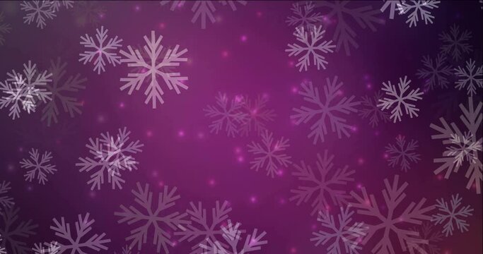 4K looping dark pink video sample in carnival style. High-quality clip in simple style with Xmas design elements. Flicker for video designers. 4096 x 2160, 30 fps.