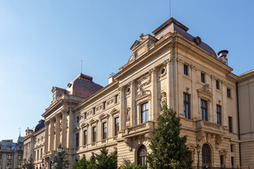 Downtown (old town) of city of Bucharest, Romania