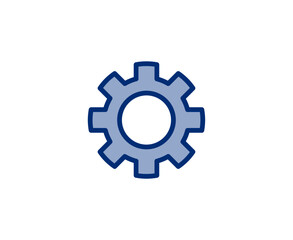 gear icon isolated on white