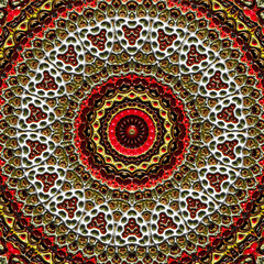 Fractal artwork, Abstract design, geometric pattern, random symmetry