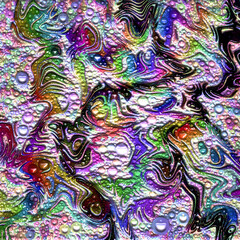 Fractal artwork, Abstract design, geometric pattern, random symmetry