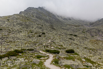 Hiking trail to the highest peak of Bulgaria, Musala, in Rila mountains