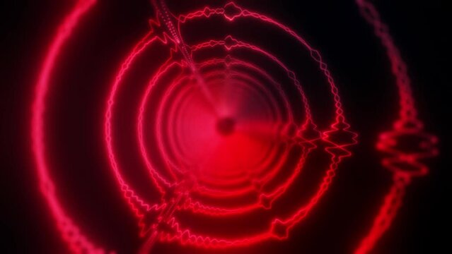 VJ EDM light event concert dance game magic music videos stage party abstract led neon tunnel seamless loop for club concert and high tech background screen. Projection mapping, UHD 4K 3D rendering