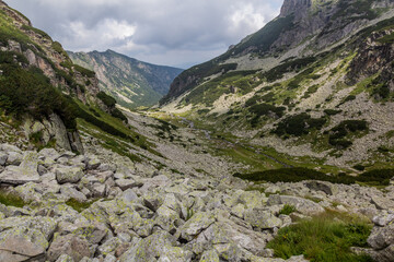Valley under Malyovitsa peak in Rila mountains, Bulgaria