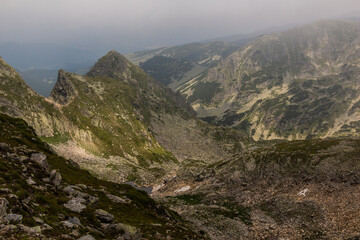 Valley under Malyovitsa peak in Rila mountains, Bulgaria