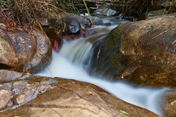 Long Exposure Photography. At  Steavenson Falls, Marysville, A Beautiful Waterfall In 5 stages 122 Metres High On The Steavenson River, Southeast of Marysville, Victoria. Australia