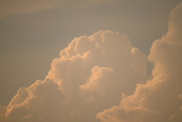 Beautiful sky with cloud before sunset, Natural background