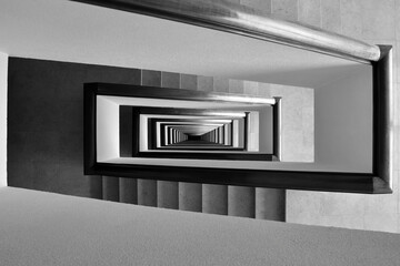 Ladder seen from a seventeenth floor