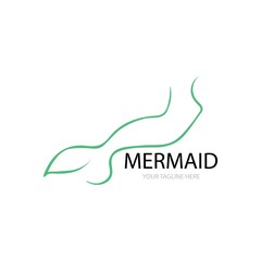 Mermaid icon template vector